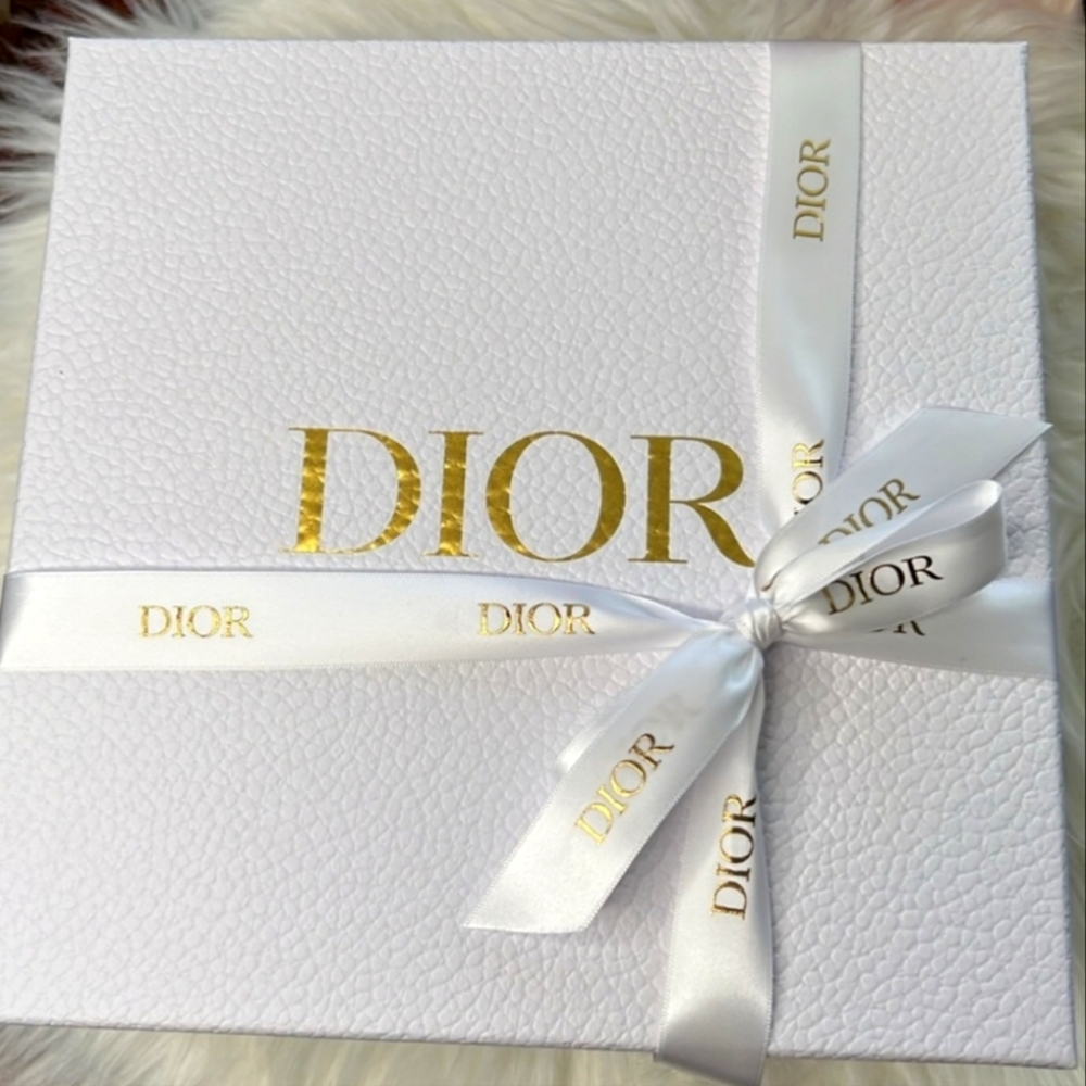 Dior Box, Ribbons, Shredded paper & Tissue Papers White Gold Dior Logo